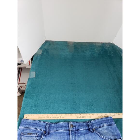 Hugo Boss Jeans Size 38x32 Mens Blue Pant Preppy Stretch Italian Fabric Straight - Picture 10 of 16